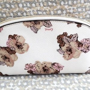 EUC COACH Floral Makeup/Cosmetic Bag